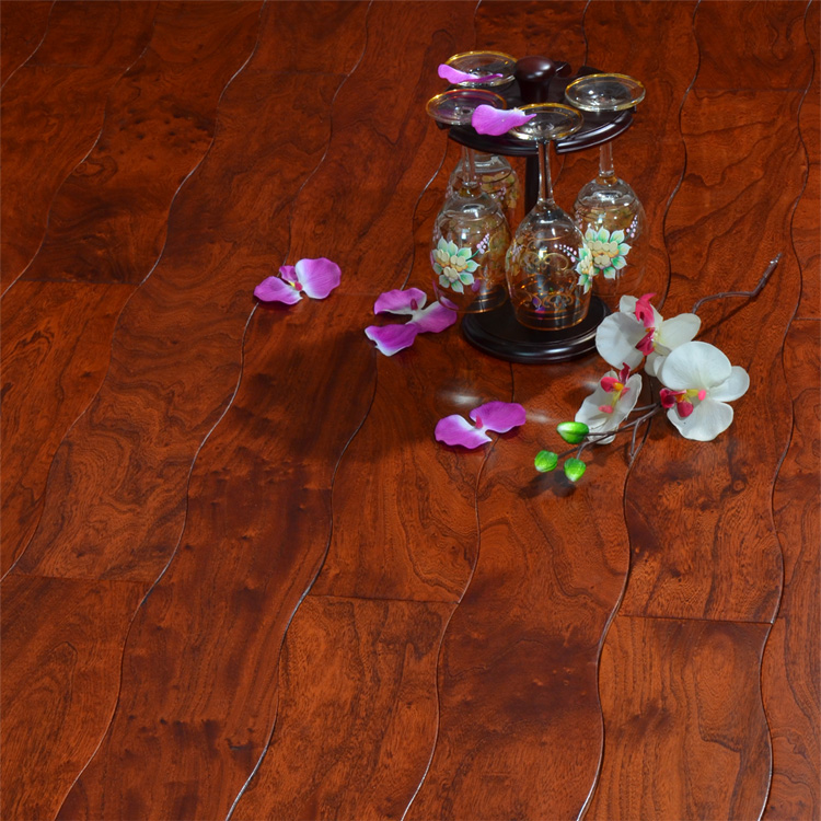 Curved Wood Flooring - Waved Elm Engineered Wood Flooring